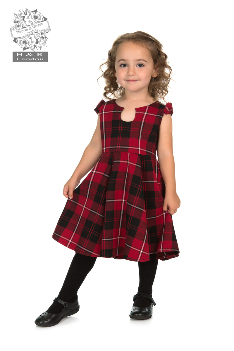 Red Tartan Tea Dress